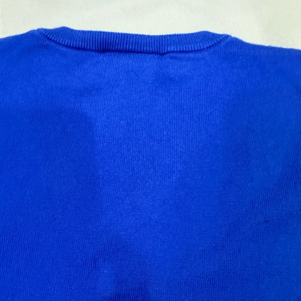 Lacoste Classic V-Neck Cotton Sweater | Size 6 (FR 44) | Iconic Blue 🐊